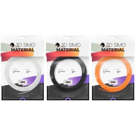 3D Simo Filament ABS II - narancssárga, fekete, fehér (G3D3009)