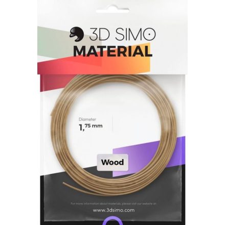 3D Simo Filament WOOD - barna (G3D3003)