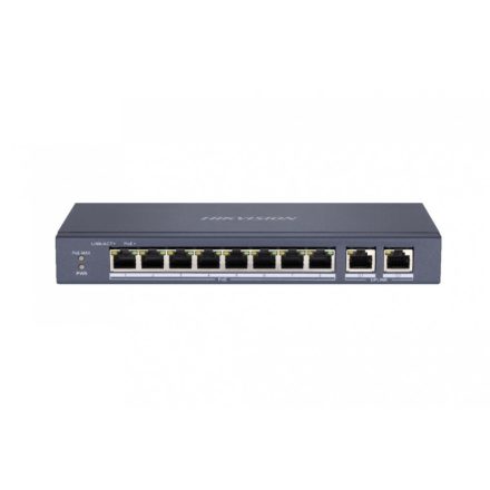 Hikvision 10/100 8x PoE + 2x gigabit combo switch (DS-3E0310P-E/M)