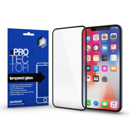 Xprotector Xiaomi Redmi 9 Tempered Glass (0.33mm), 3D fekete kijelzővédő (120794)