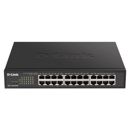 D-Link DGS-1100-24PV2 10/100/1000Mbps 24 portos PoE smart switch