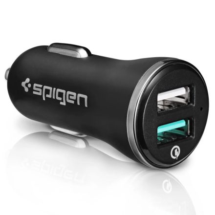 Spigen F27QC Qualcomm Quick Charge 3.0 autós töltő fekete (000CG20643)