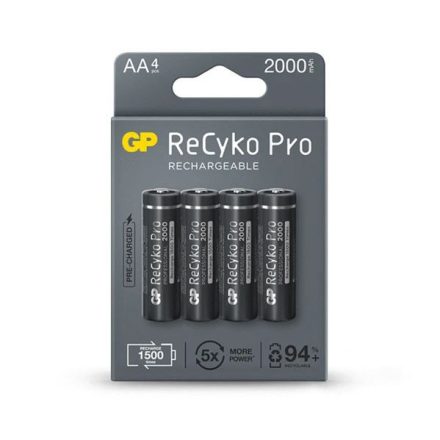 GP ReCyko Pro Professional AA (HR6) 2000mAh akku (4db/csomag) (B22204)