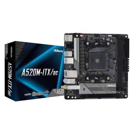 ASRock A520M-ITX/ac alaplap