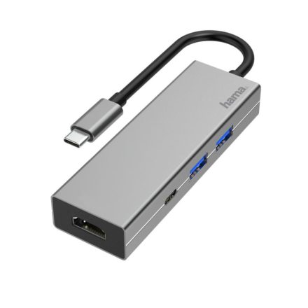 Hama univerzális notebook dokkoló USB 3.1 TYPE-C+HDMI szürke (200107)