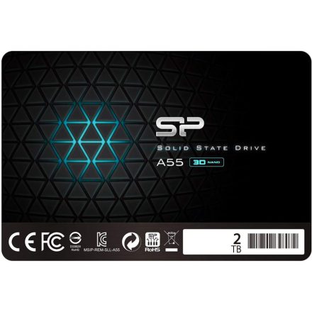 2TB Silicon Power SSD-SATAIII 2,5" Ace A55 meghajtó (SP002TBSS3A55S25)