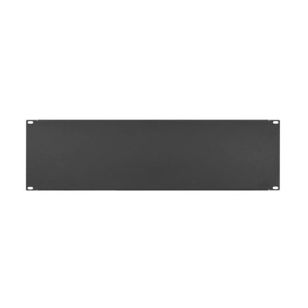 Stalflex rack szekrény takaró panel 3U 19" fekete (RP19-3U-B)