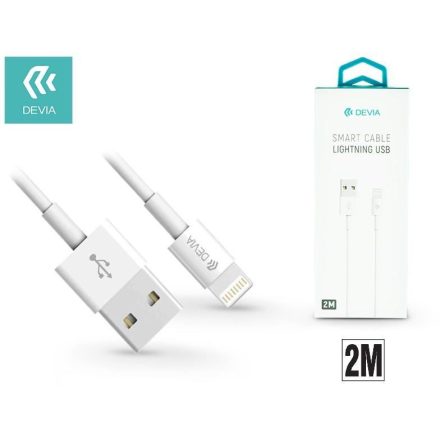 Devia Apple Iphone Lightning USB adat- és töltőkábel 2m fehér