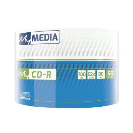 MyMedia 80'/700MB 52x CD lemez zsugor 50db/cs (CDM7052Z50)