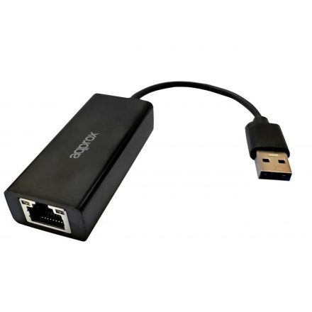 Approx Ethernet Adapter USB fekete (APPC07V3)