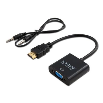 Savio CL-23/B HDMI --> VGA adapter