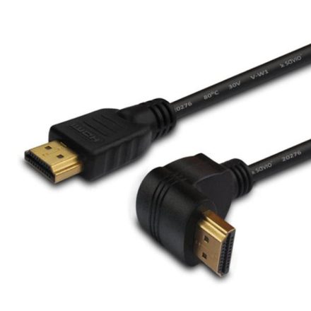 Savio CL-04 v1.4 nagysebességű HDMI kábel derékszögű, 1.5m