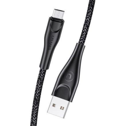 Usams SJ396USB01 Micro-USB adat és töltő kábel 2m, fekete (1324422)