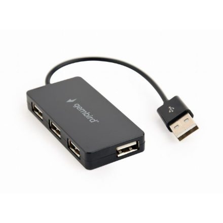 Gembird USB 2.0 HUB 4 portos fekete (UHB-U2P4-04)