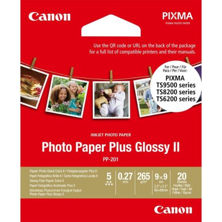 Canon PP-201 Glossy II fotópapír 9x9cm, 20ív (2311B070AA)