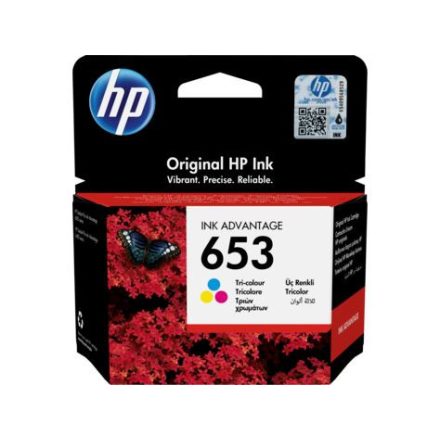 HP 653 Ink Advantage tintapatron háromszínű (3YM74AE)
