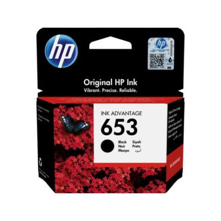 HP 653 Ink Advantage tintapatron fekete (3YM75AE)