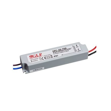 GLP GPC-20-700 19.6W 3+28V/700mA IP67 LED tápegység