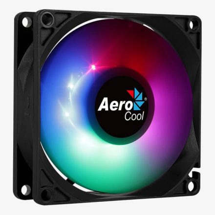 Aerocool Frost 8 ház hűtő ventilátor 8cm FRGB LED (ACF1-FS10117.11)