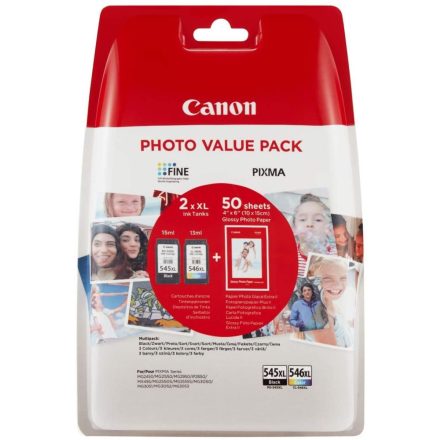Canon PG-545XL+CL-546XL patron Multipack + fotópapír
