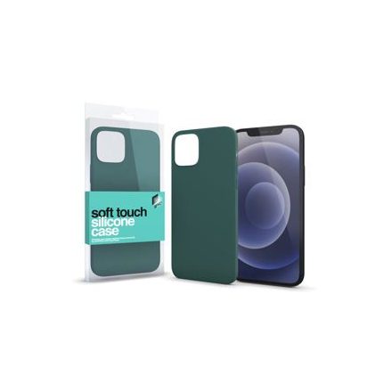 Xpro Apple iPhone 12 Pro Max készülékhe soft touch silicone case sötétzöld