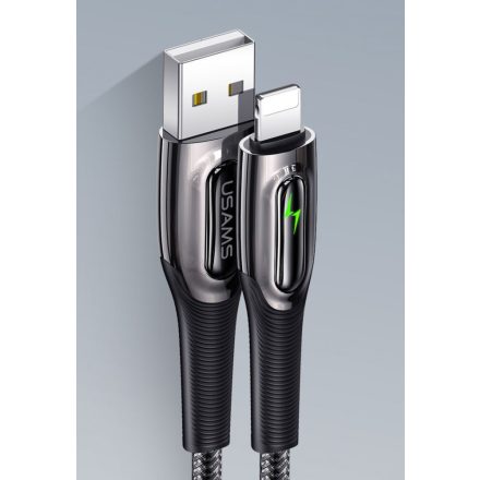 Usams SJ469USB01 Lightning okos töltőkábel 120cm fekete (1343871)