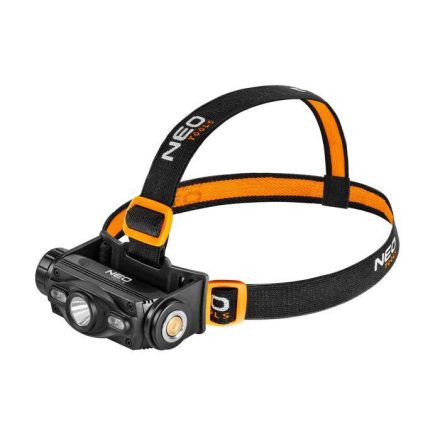 Neo Tools 99-028 Fejlámpa+zseblámpa 2az1-ben akkus USB 1000lm CREE LED 10W