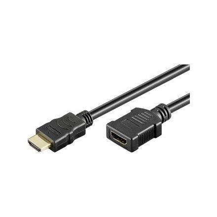 Goobay HDMI M/F video jelkábel hosszabbító 5m fekete (WENT31939)
