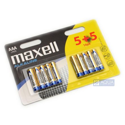 Maxell Alkáli AAA ceruza elem (10db / csomag)  (LR03)