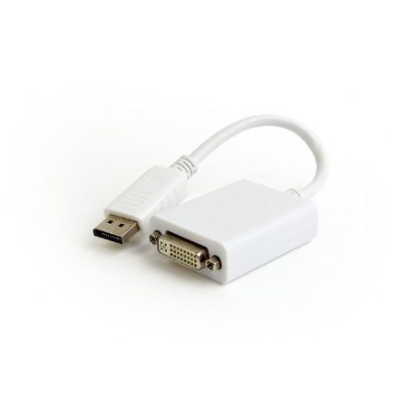 Gembird DisplayPort 1.2 -> DVI-D Dual Link M/F adapter 0.1m fehér (A-DPM-DVIF-03-W)