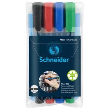 Schneider "Maxx 130" alkoholos marker készlet 4 különböző szín (113094)