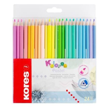 Kores Kolores Pastel színes ceruza készlet 24 pasztell szín (93321)