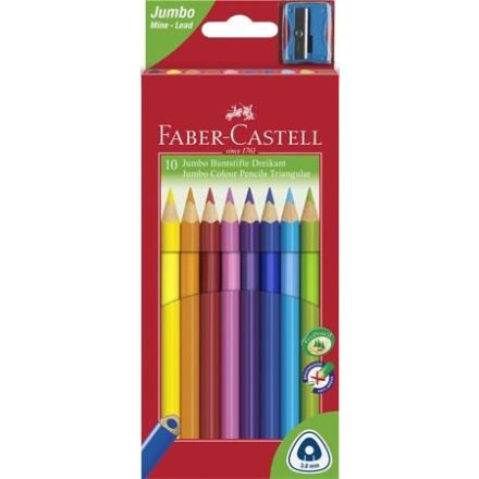 Faber-Castell Jumbo színes ceruza készlet 10 különböző szín (116510)