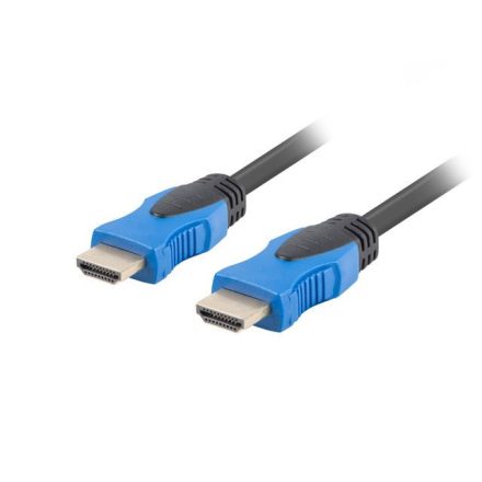 Lanberg HDMI összekötő kábel 1.8m fekete-kék (CA-HDMI-20CU-0018-BK)