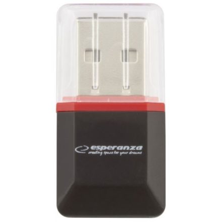 Esperanza EA134K MicroSD - USB 2.0 kártyaolvasó fekete