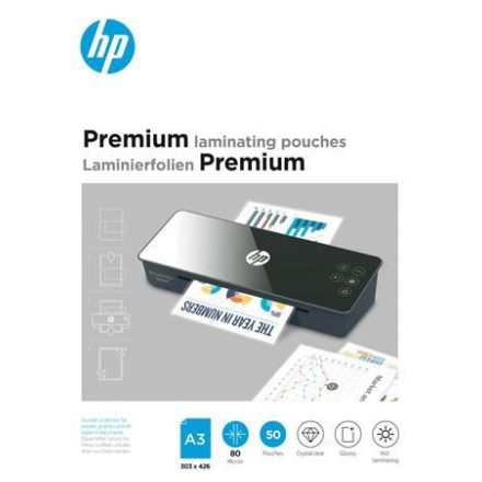 HP Premium Meleglamináló fólia, A3, 80 mikron fényes, 50 db (9126)