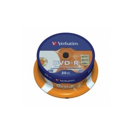 Verbatim DVD-R 4.7GB 16x DVD lemez 25db/henger