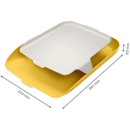 Leitz Cosy irattálca rendszerező tálcával meleg sárga (52590019)