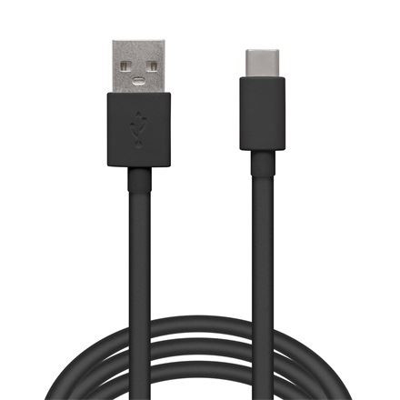 Delight USB-C töltőkábel 2m, fekete (55550WBK2)