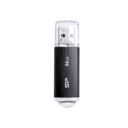 Pen Drive 64GB Silicon Power Ultima U02 fekete USB 2.0 (SP064GBUF2U02V1K)