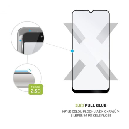 FIXED Full-Cover Samsung Galaxy A50/A50s/A30s edzett üveg kijelzővédő fekete kerettel (FIXGFA-458-BK)