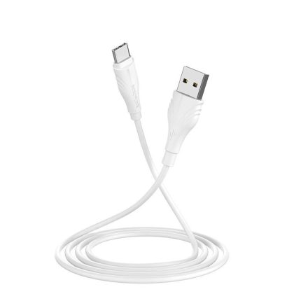 Borofone BX18 Micro-USB töltőkábel fehér 3m