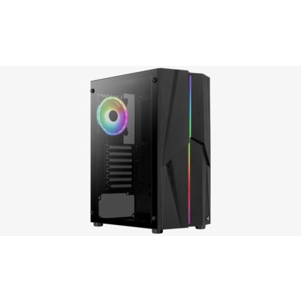 Aerocool Mecha ARGB táp nélküli ablakos ház fekete (ACCM-PV28113.11 / Mecha-G-BK-v2)