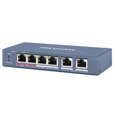 Hikvision 10/100 4x PoE + 2x port switch (DS-3E0106P-E/M)