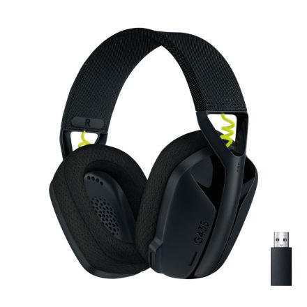 Logitech G435 LIGHTSPEED vezeték nélküli Gaming headset fekete (981-001050)