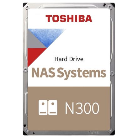 8TB Toshiba 3.5" N300 SATA merevlemez OEM (HDWG480EZSTA)