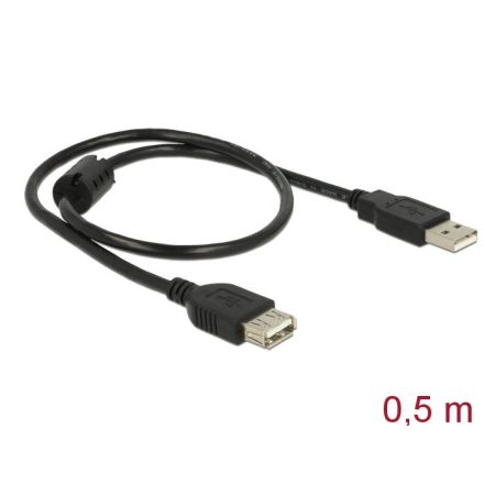 Delock 83401 USB2.0 hosszabító kábel 50cm