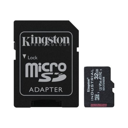 32GB microSDHC Kingston Industrial Temperature U3 V30 A1 + adapter (SDCIT2/32GB)