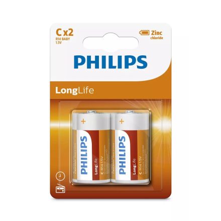 Philips LongLife C/R14 elem 2db (R14L2B/10)