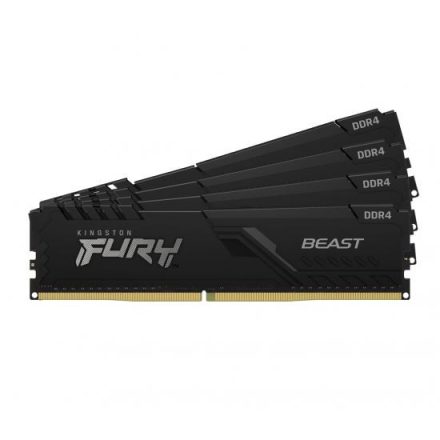 32GB 2666MHz DDR4 RAM Kingston Fury Beast Black CL16 (4x8GB) (KF426C16BBK4/32)